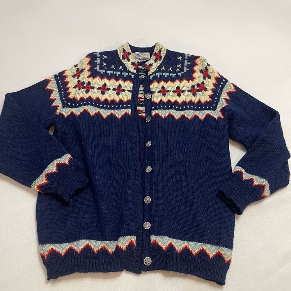 Central Sport Ernst Gertsch Wengen Interlaken Knit Ski Sweater Size S/M/L